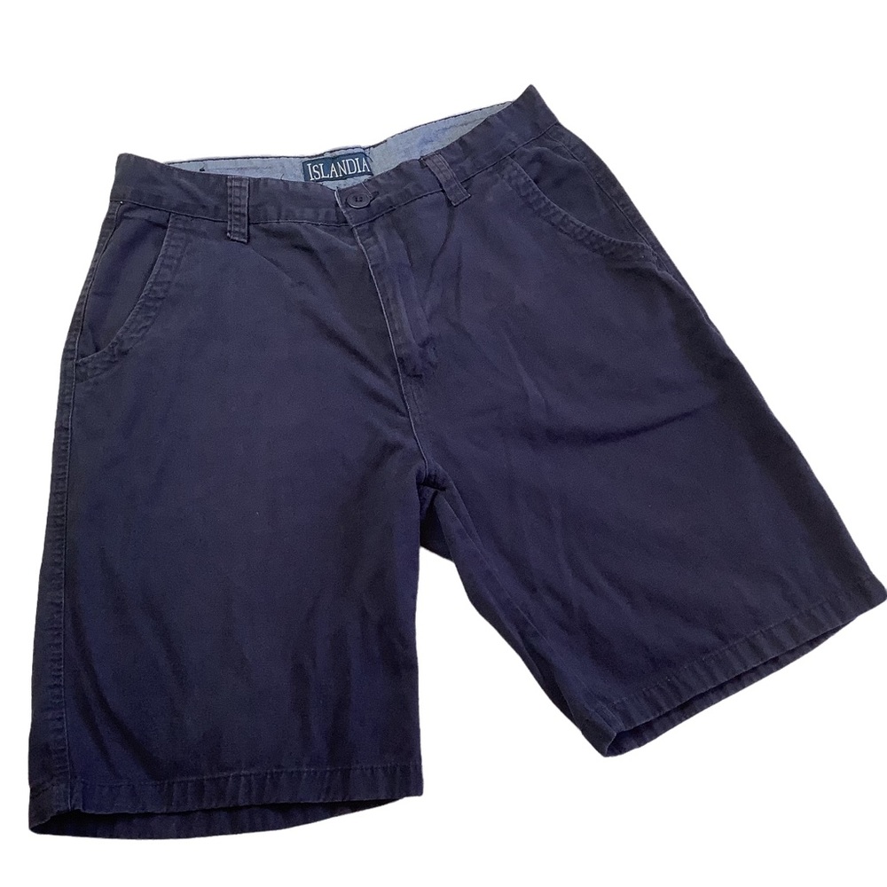 Blue Islandia Shorts Size 34 100% Cotton